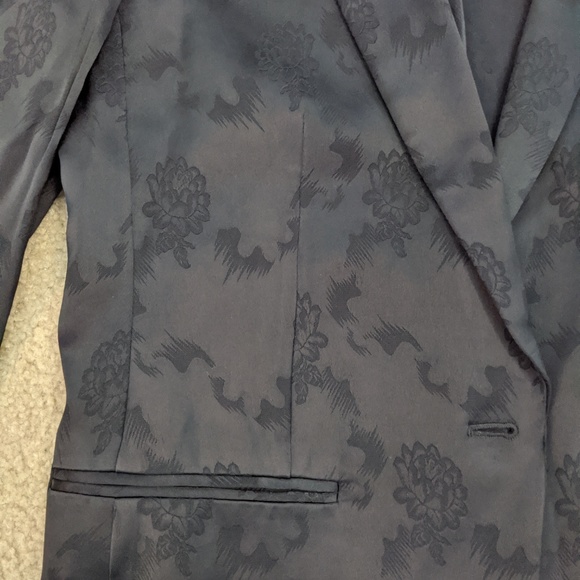 SILKY THEORY BLAZER - DEEP NAVY/BLACK (Size 6) - Picture 3 of 4